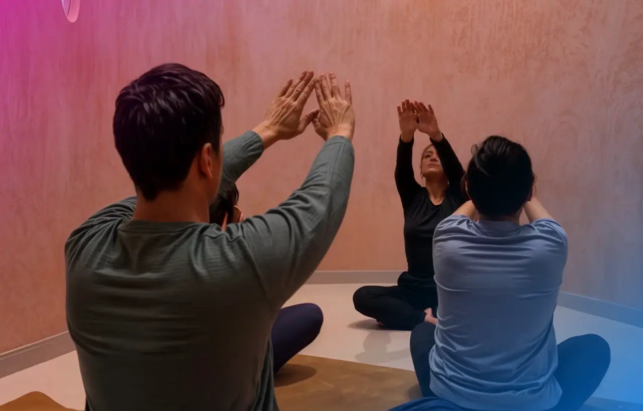 Sala de haloterapia en Bluhub con ambiente controlado.